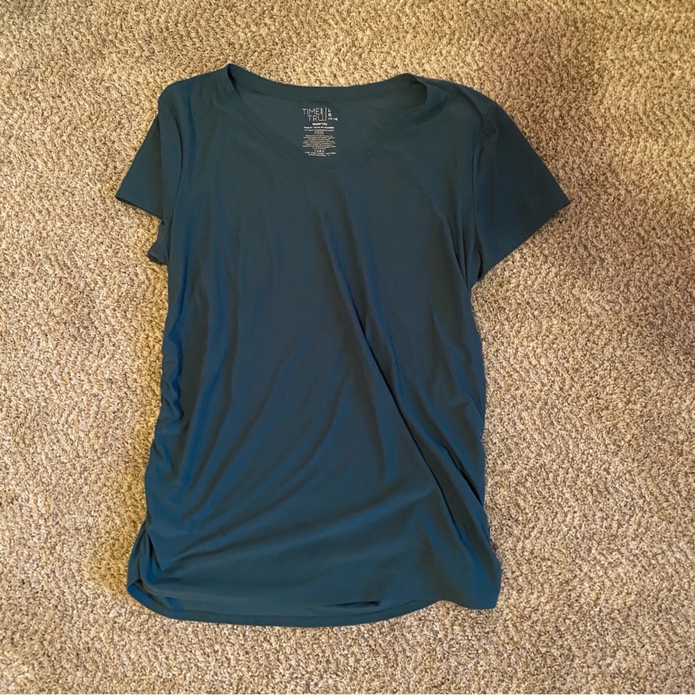 Teal Maternity Top